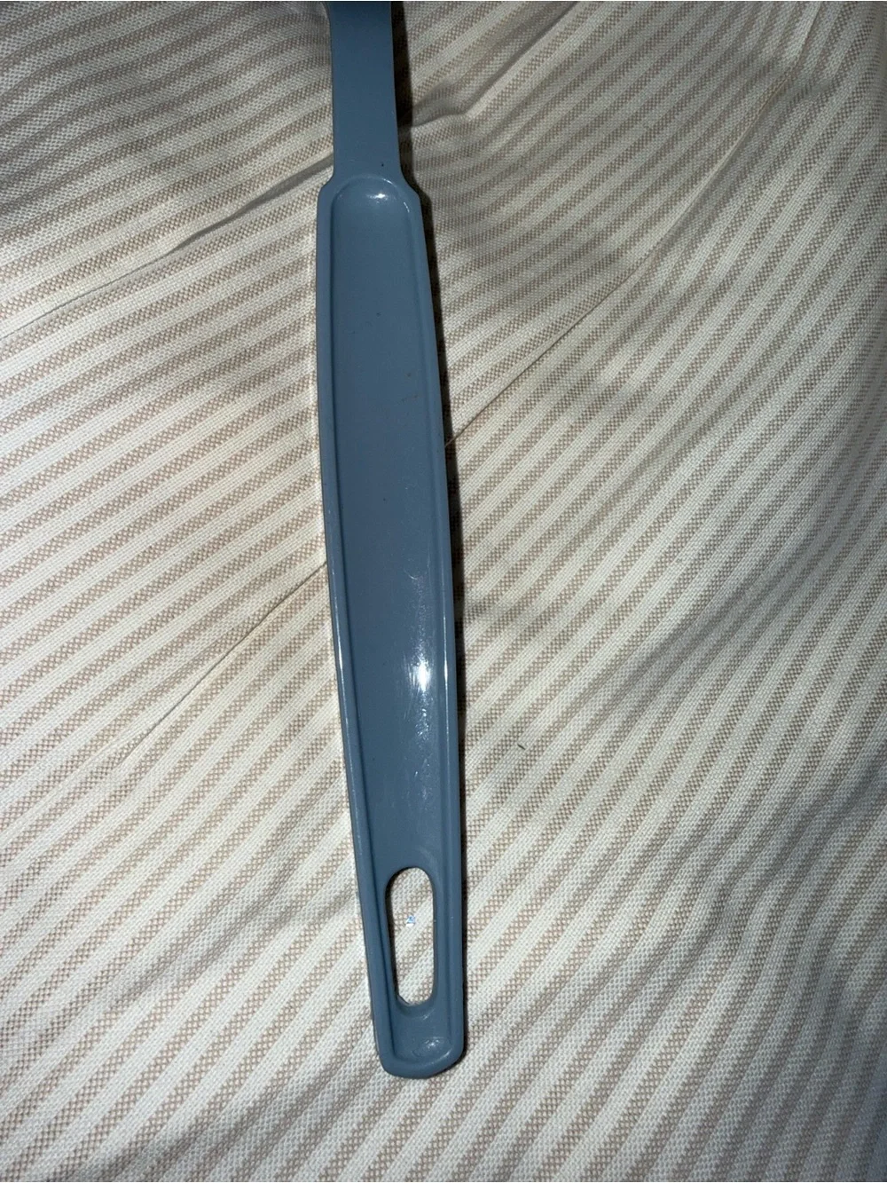 Vintage Ekco blueish Grey slotted serving spoon